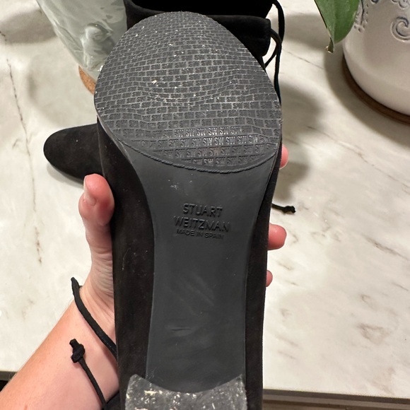 Suede Heeled Boot! Great New Year's Eve shoe! Worn once! - Picture 2 of 2